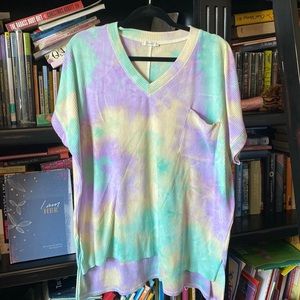 Boutique tie-dye tunic top